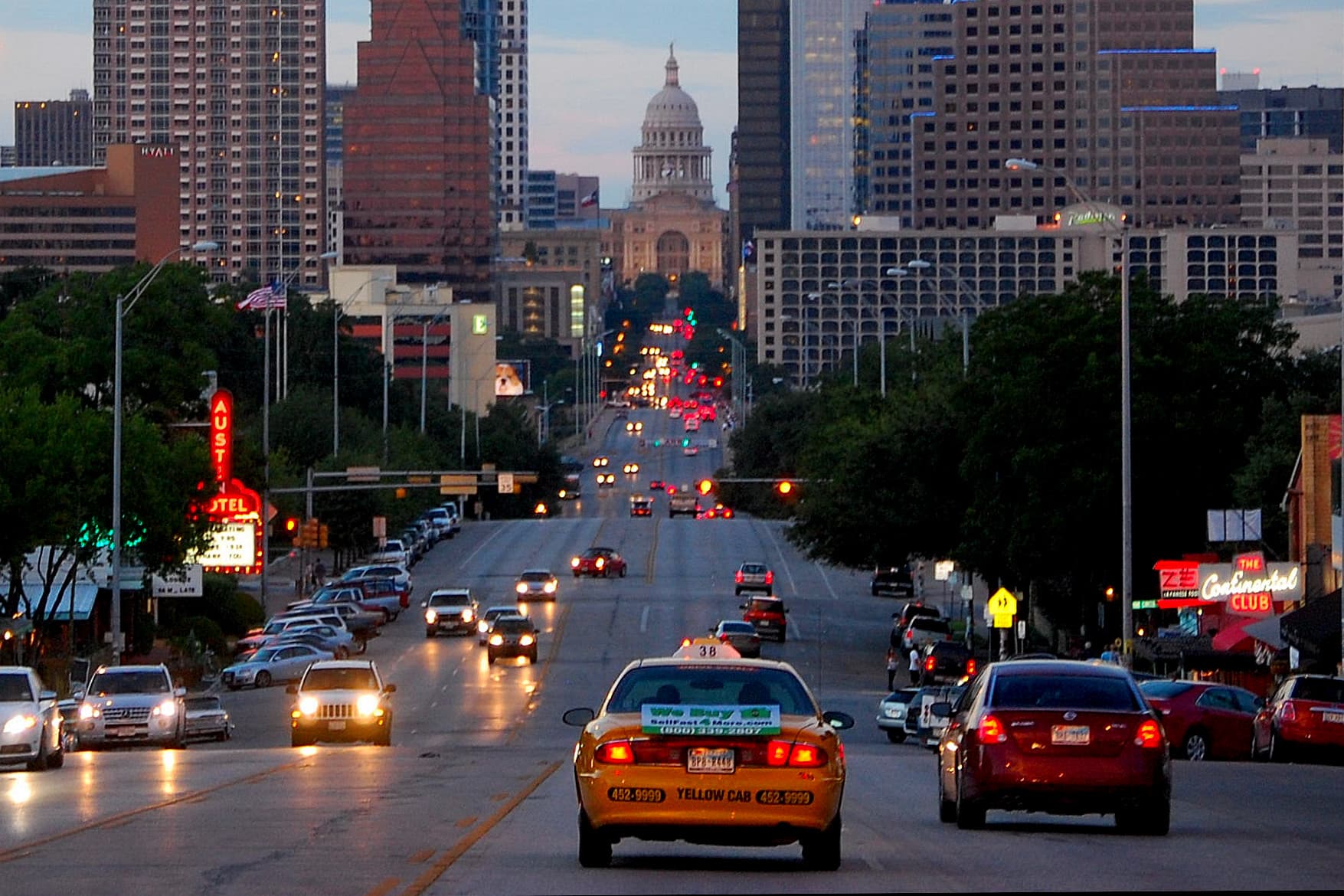 Austin neighborhood street scene — South Congress or Mueller District