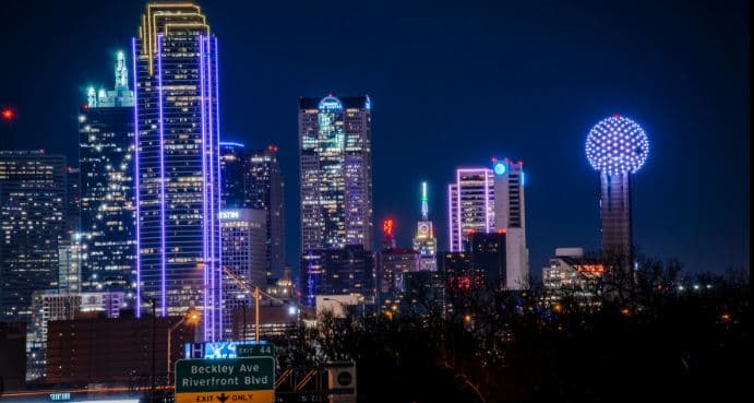 Dallas skyline — Uptown or downtown Dallas Arts District