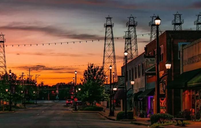 Texas small town or rural landscape